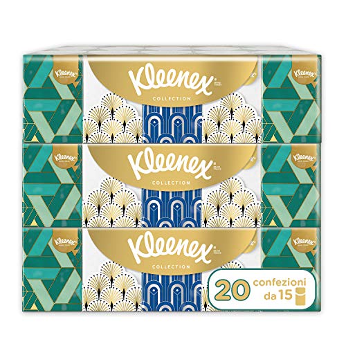 Price comparison product image Kleenex Collection Mini Pocket Tissues 5 Pack (5 x 15 Packets)