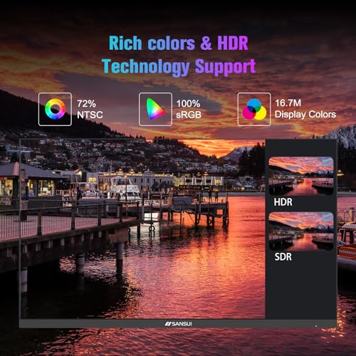 undefined SANSUI Monitor 24 inch 100Hz Computer Monitor丨FHD 1080P PC Monitor丨HDMI丨FreeSync丨HDR丨Earphone Jack丨 Ergonomic Tilt for Home and Office の商品画像 3