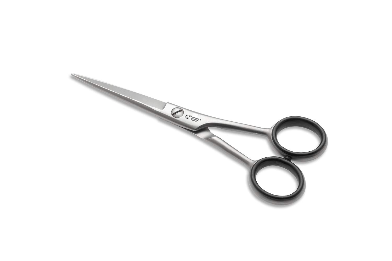 OTTO HERDER FRISEURSCHERE - Haarschere Friseurschere aus Solingen 5" rostfrei mit Mikrozahnung - Professionelle Friseur Schere für Damen und Herren- Fingerhaken abschraubbar