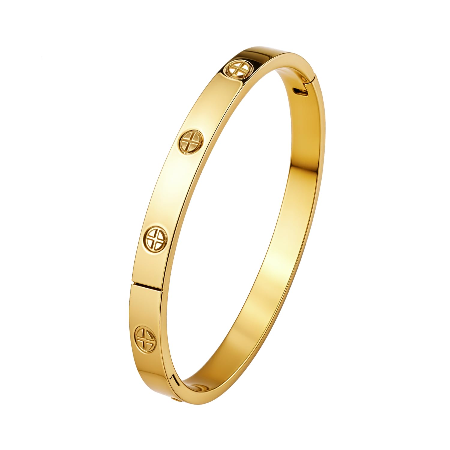 HighSpark Gold Bracelets for Women | 18K Gold Plated Stainless Steel Bracelet for Women | Lovely Gift