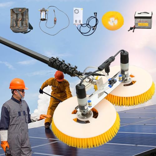 Teleskop-Reinigungsbürste für Solarmodule, ausziehbarer 10-m-Stab für effiziente PV-Wartung, ideal für Solarenergie-Enthusiasten und Hausbesitzer