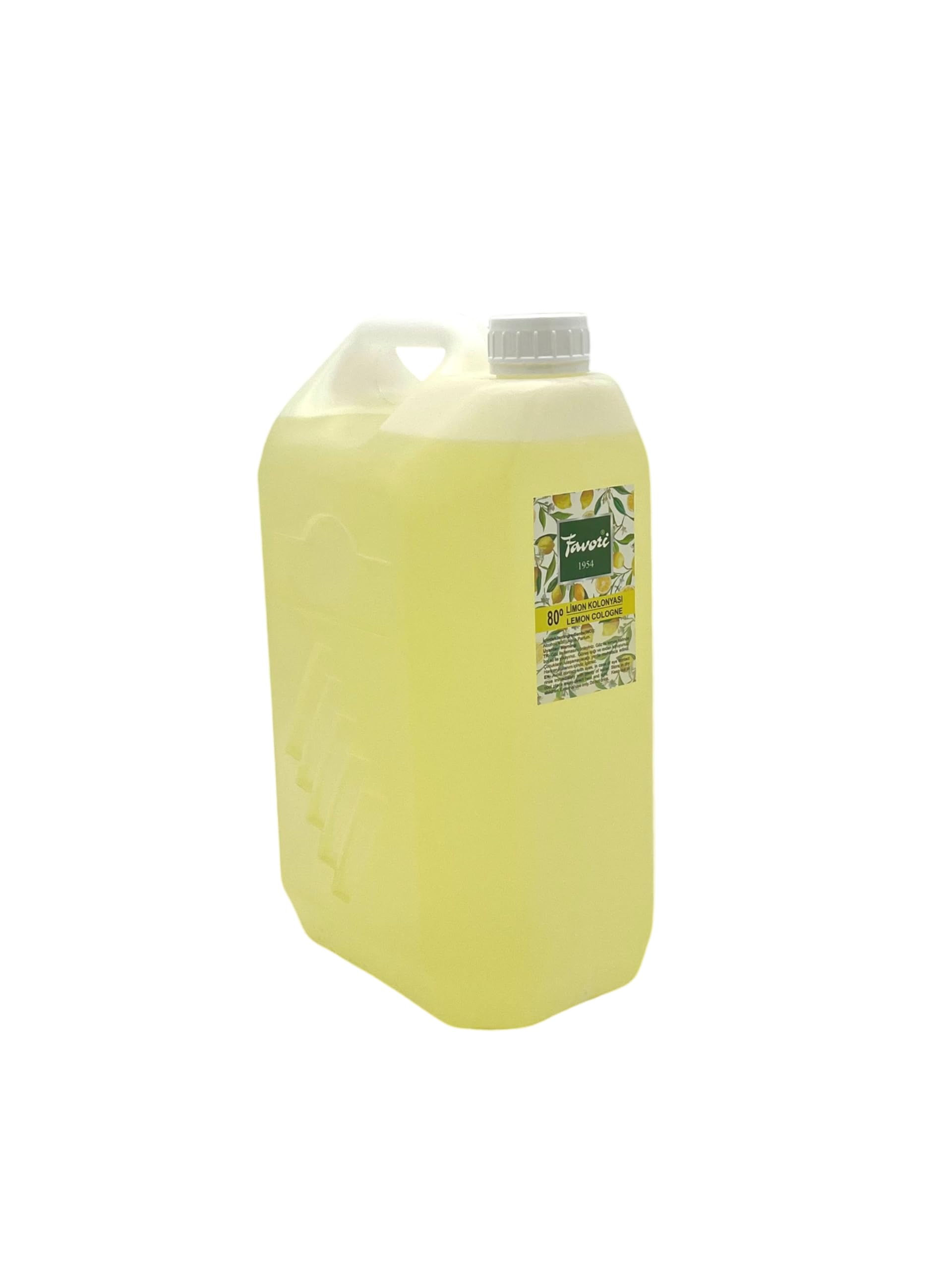 UZMAN Cologne préférée 80° Citron Cologne à partir de 1954, 5L Eau de citron Eau de Cologne Unisexe Parfum Citron Cologne Après Rasage