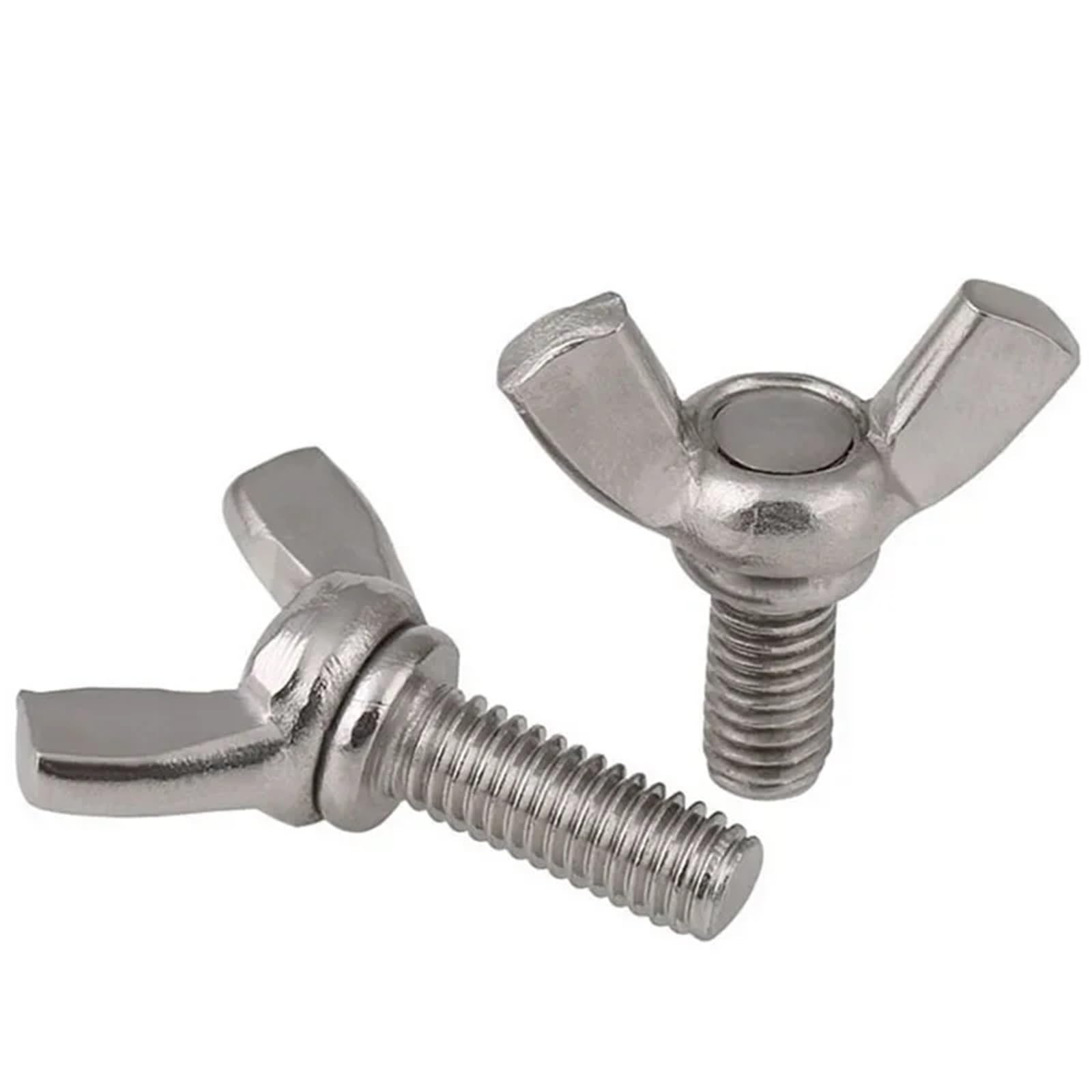 GSCLZ M8 316 Stainless Steel Wing Bolts Wingbolt Nut Butterfly Screws(M8X30mm-10pcs)