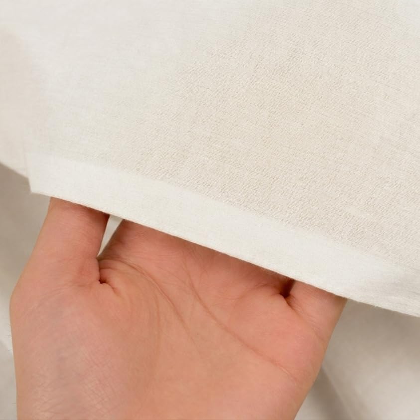 Image of Soimoi White Solid 60 * 60's Cotton Cambric Fabric by the Yard, 56 Inch Wide Light Weight Material Suitable for Kurtis, Blouses, Kids Clothing, Tunics, Dresses and Summer Apparel
