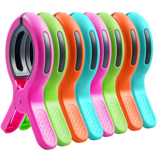 8 Stück Handtuchklammern für Strandliegen Strandtuchklammern Groß Winddichte Strandtuch Klammern Handtuchclips für Strandliegen Handtuch Klammern für Kleidung Sonnenliegen Badetuch Esstisch