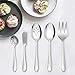 LIANYU Serving Utensils, 5 Pieces Stainless Steel Hostess Silverware Flatware Cutlery Serving Set, Mirror Finished, Dishwasher Safe