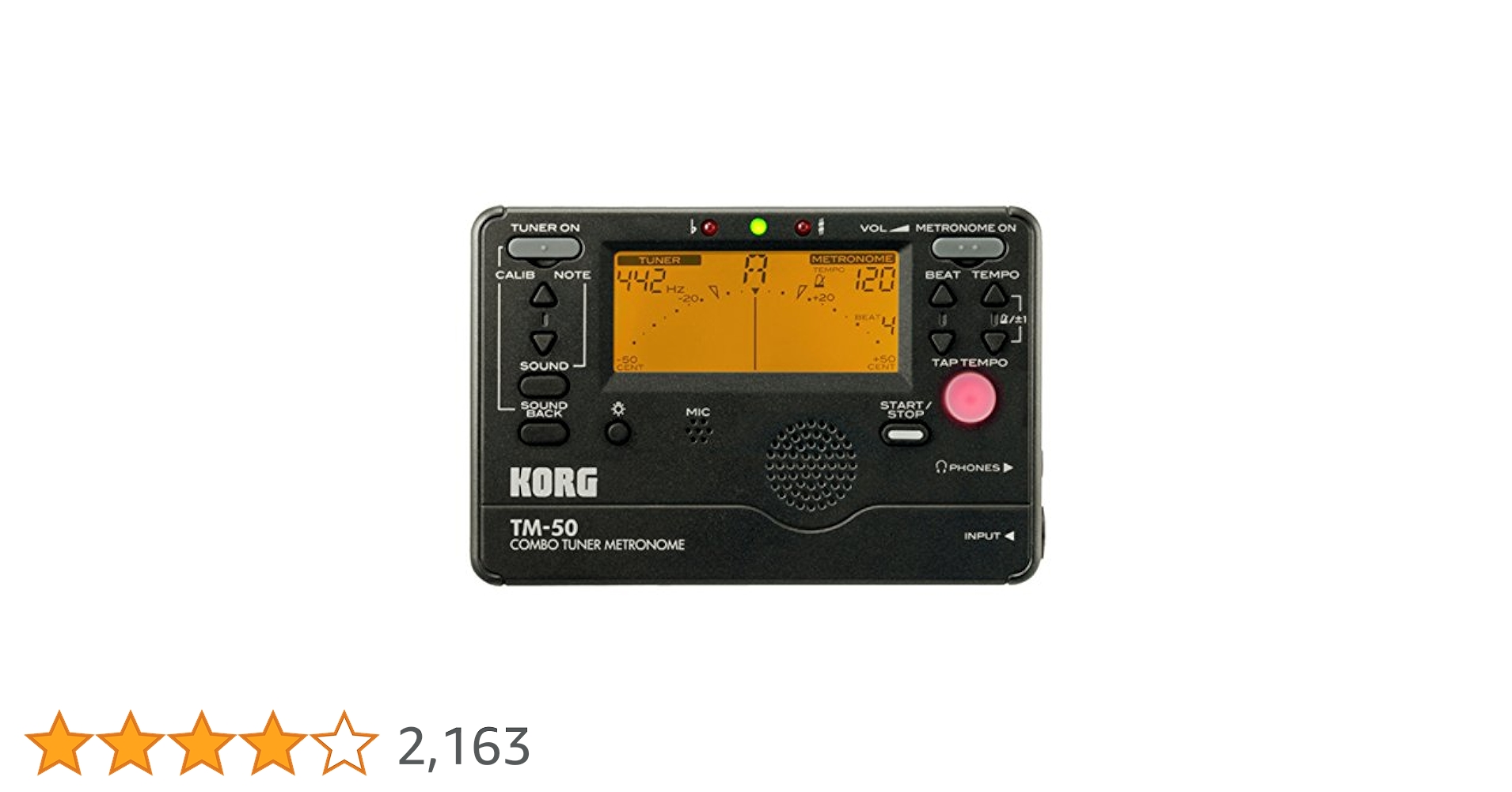 Amazon.co.jp: KORG チューナー/メトロノーム TM-50 BK ブラック