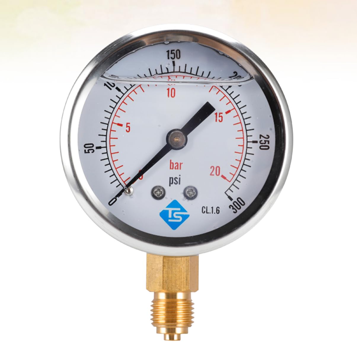 Numero manometro Digitale Tavolo per Test di oliatura Vuoto manometro dell'Acqua per Uso Domestico manometro Idraulico barometro di precisione Manometro in Acciaio Inossidabile