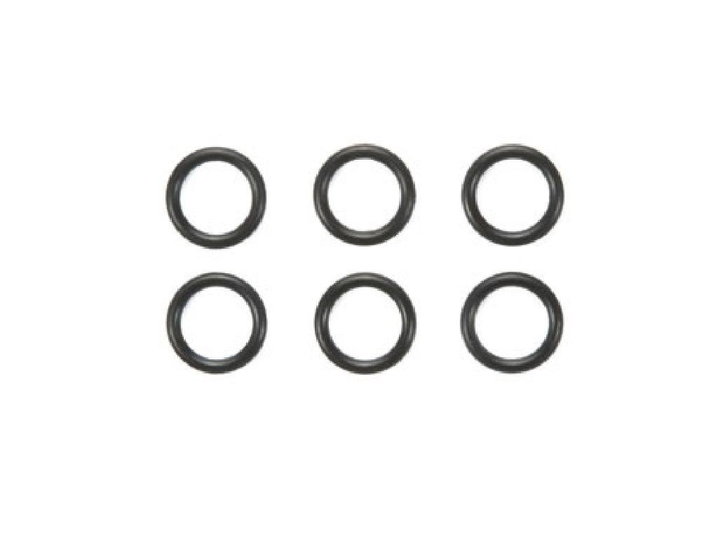 Rubber Rings 6pcs For 13-​12mm Double Alum Roller Mini4WD Tamiya cod. 94812