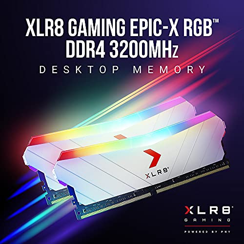 Kit di Memorie RAM DDR4 3200MHz XLR8 Gaming EPIC-X RGB™ da 16GB (2x8GB) - Bianco - RAM - Immagine 3