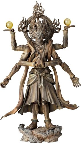 Kaiyodo Takeya Revoltech Action Figure: #003 Ashura Wooden Version [Toy] (japan import)