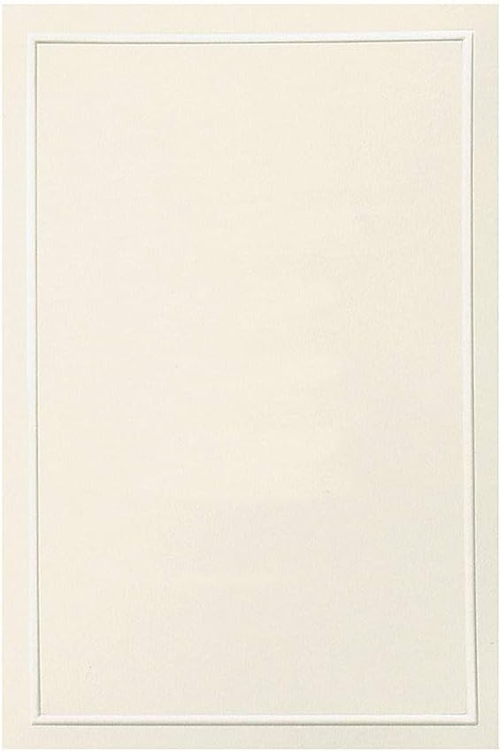 Gartner Studios Pearl Ivory Bifold Wedding Program, Print at Home, 8.5” x 11” Unfolded, 50-Count, Pearl Ivory Border (61403)