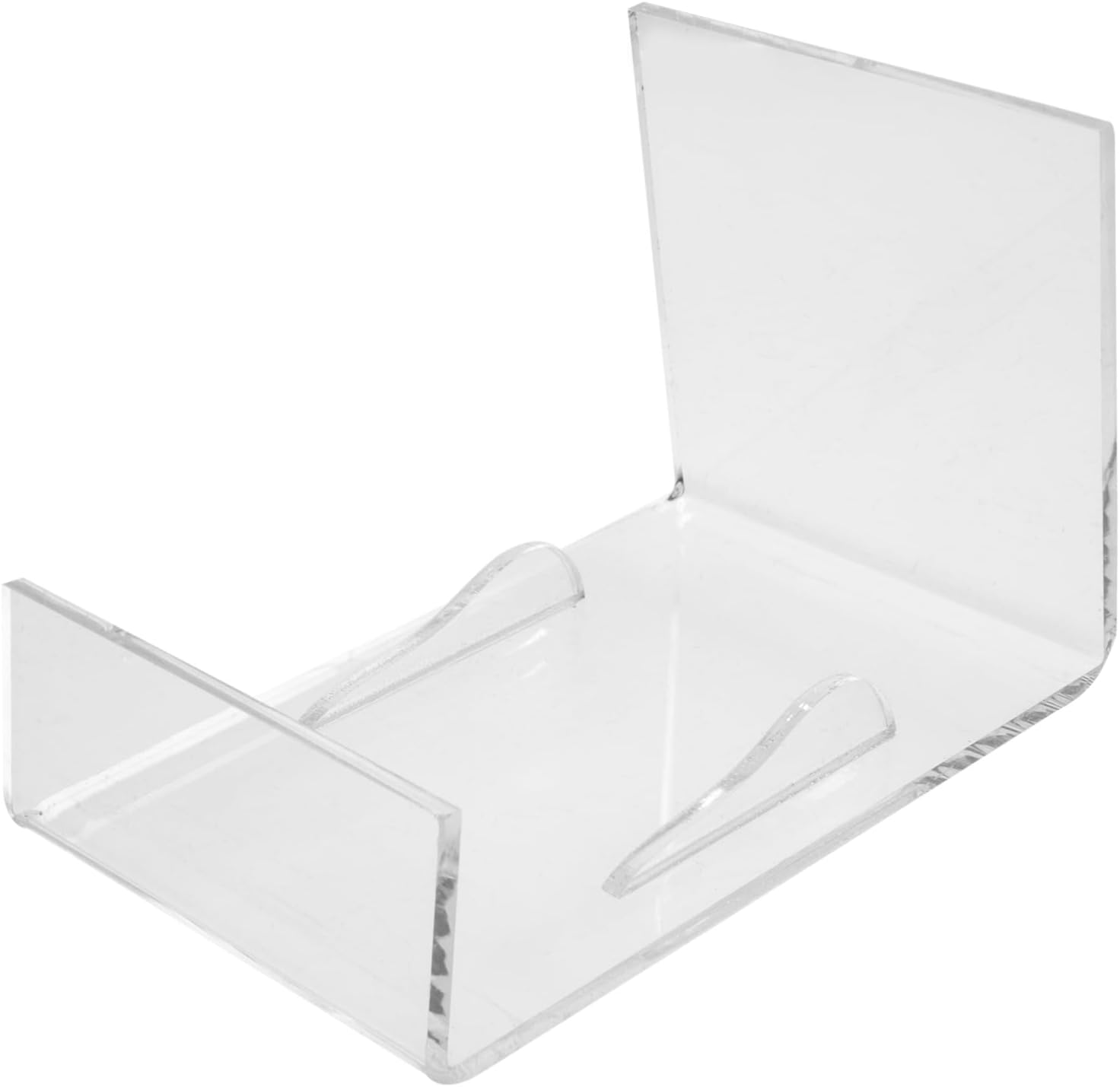 SOLUSTRE Acrylic Cookware Display Stand Frying Pan Holder for Supermarkets and Kitchens Transparent Design for Enhanced Visibility Easy to Maintain Storage Rack for Pots and Pans