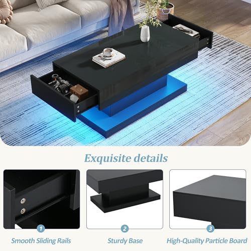 Table Basse Relevable OKMYHOME pour Dîner devant la Télévision - 8