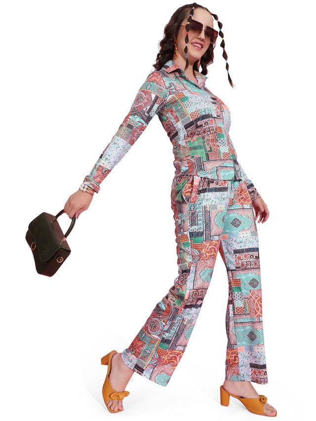 Image of Selvia Women's Polyester Co-Ords Set