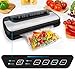 MuellerLiving Vacuum Sealer Machine, Compact Vacuum Sealer Kit with Bags/Roll, LED Light Indicators, Preserve, Marinate, Sous Vide, Black