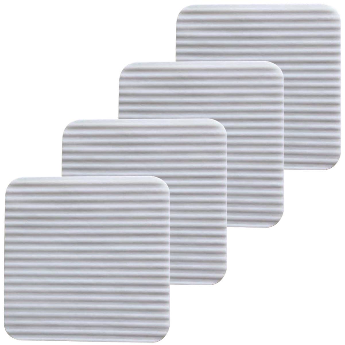 ABOOFAN Lot De 5 Autocollants pour Tapis Ruban Adhésif Double Face pour Tapis Non Adhésif pour Tapis Amovible pour Parquet 4 Pièces X 5
