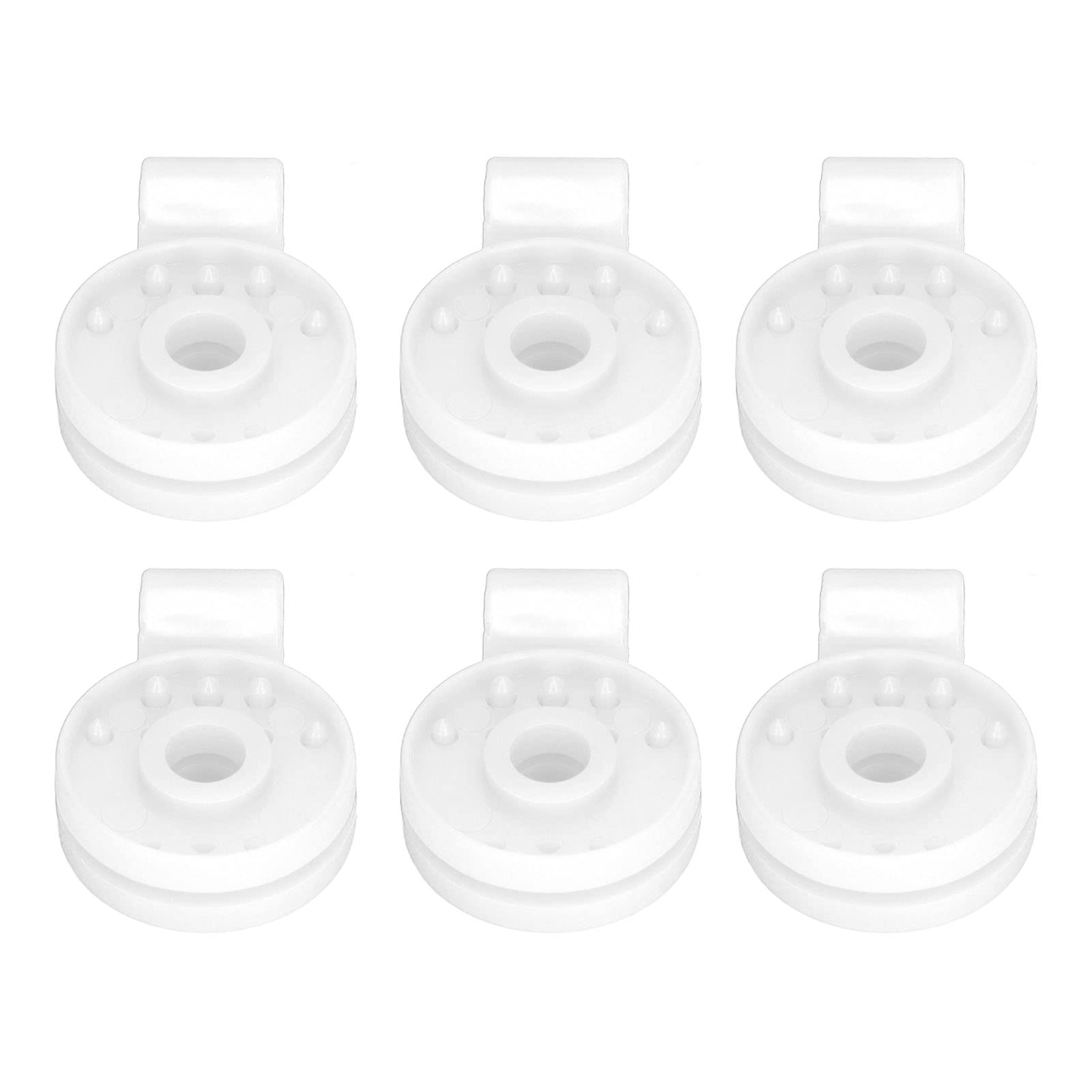 Tyenaza 100 Pièces Clips en Plastique pour Tissu D'Ombrage, Clips pour Tissu D'Ombrage Anti-Oiseaux, Clips De Bâche en Tissu De Clôture De Qualité Supérieure pour Filet (Blanc)