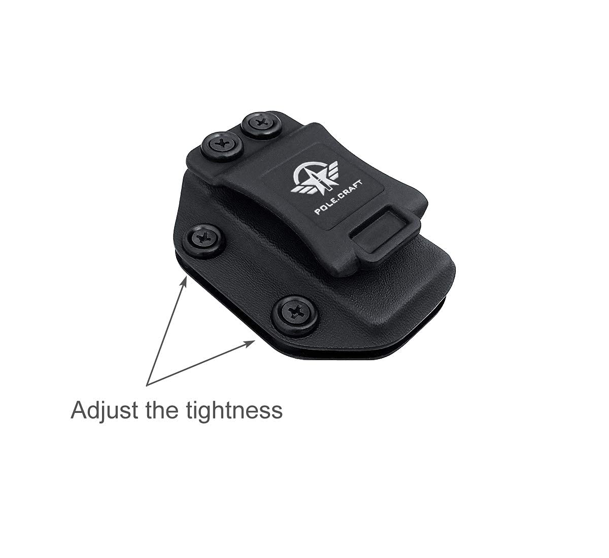 IWB/OWB Magazine Holster Kydex Custom Fit: Glock 43 Magazines - Mag Carrier Ambidextrous Holder, Universal OWB/ IWB, Right/Left Hand, 9mm/.40 Double Stack