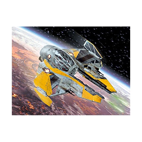 Revell Modellbausatz Star Wars Anakin's Jedi Starfighter im Maßstab 1:58, Level 3, originalgetreue Nachbildung mit… – Bild 6