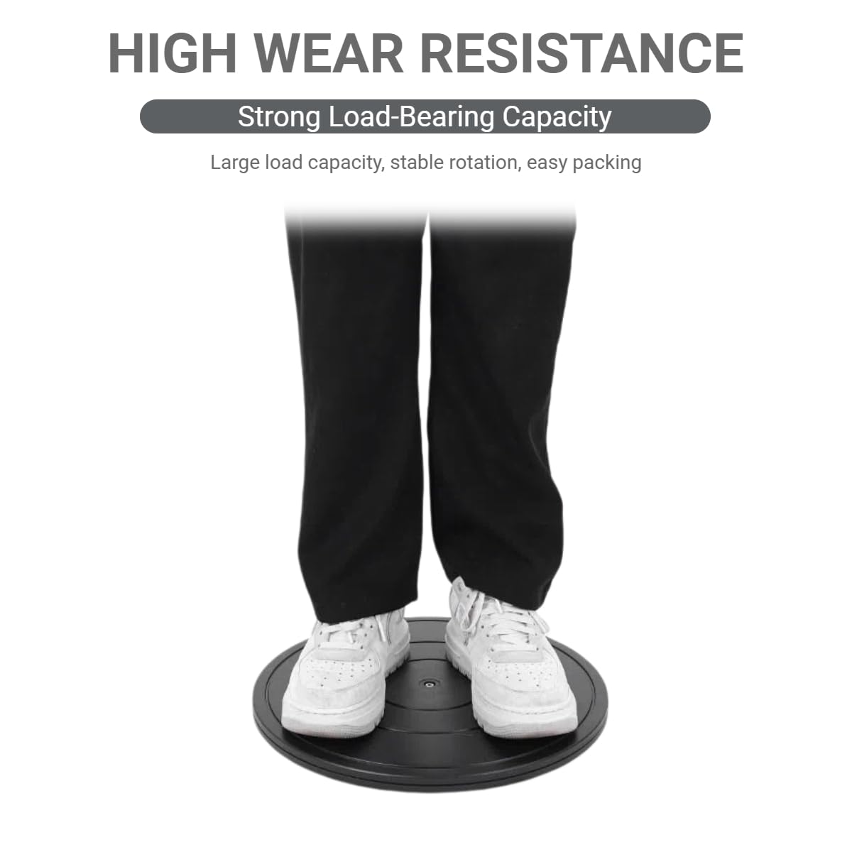40cm Plateau Tournant Universel,Solide Plateau Tournant à 360°,Support Pivotant à 360 Degrés avec Roulements à Billes en Acier pour Plantes en Pot Haut-Parleurs Ordinateurs Portables Moniteurs