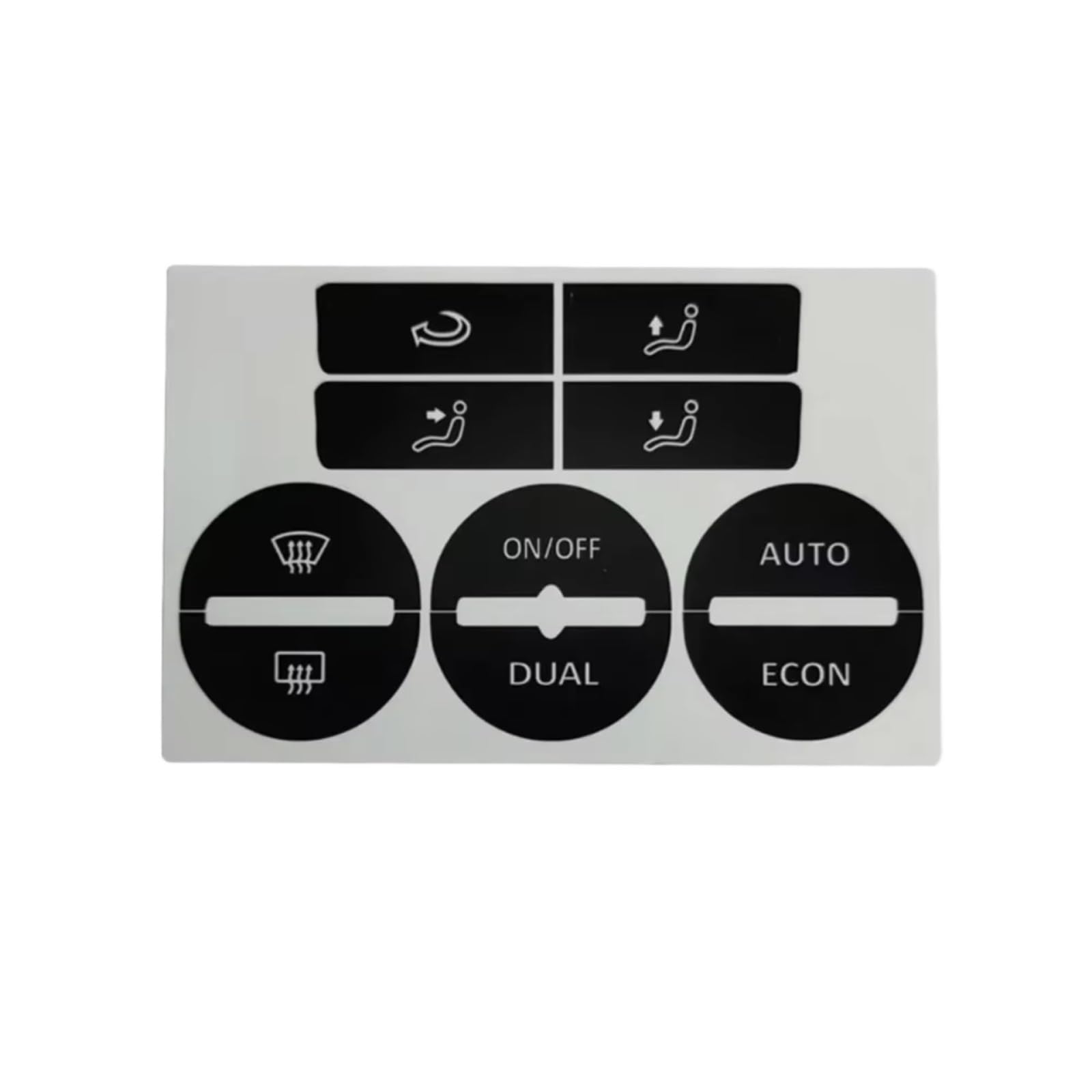 Interior Button Stickers Compatible with VW for Golf for MK5 for Passat 2004-2008 Car Center Console AC Climate Control Button Worn Repair Kit Decals Stickers