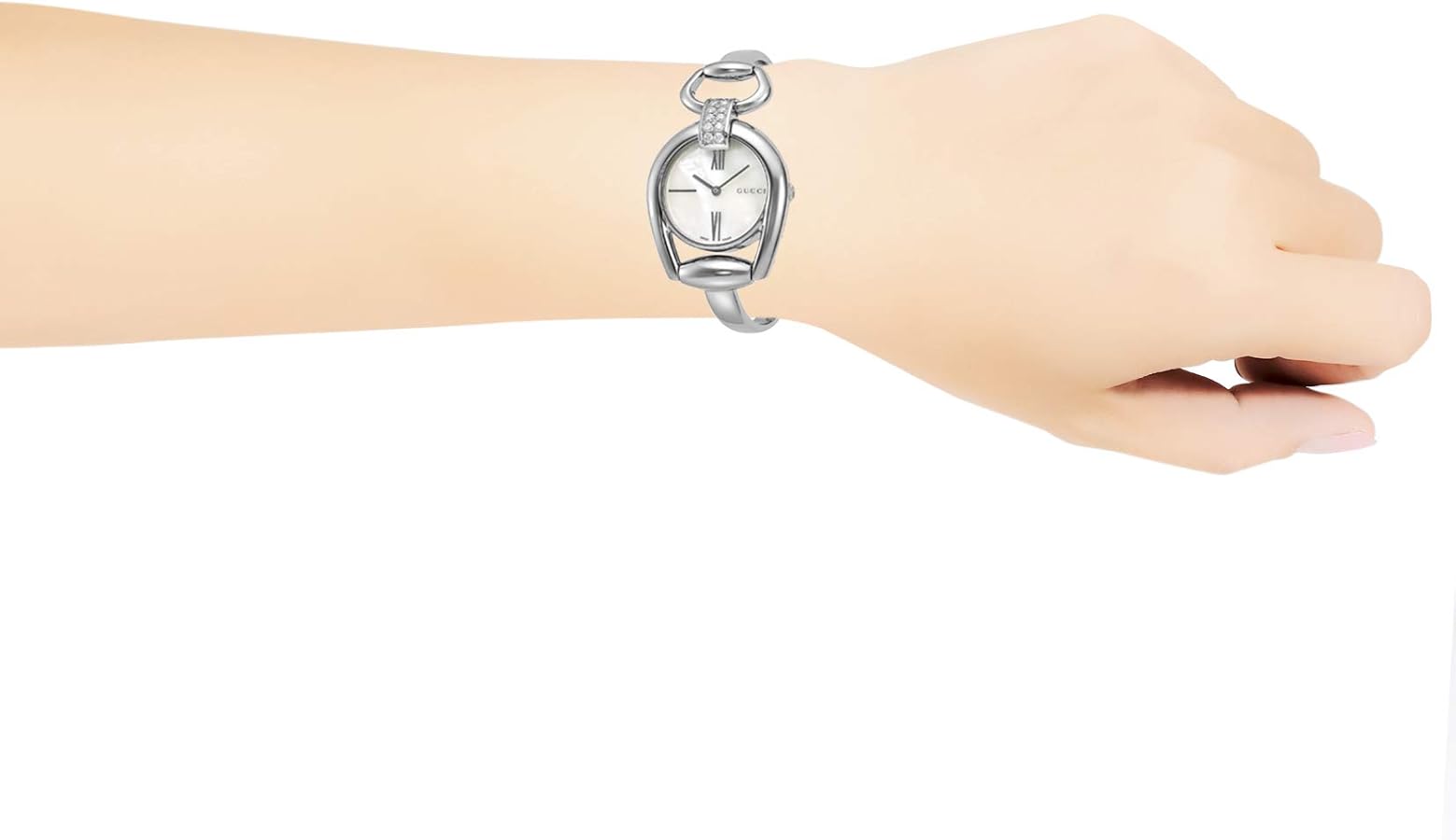 Amazon | [グッチ] 腕時計 Horsebit ホースビット ホワイトパール 文字