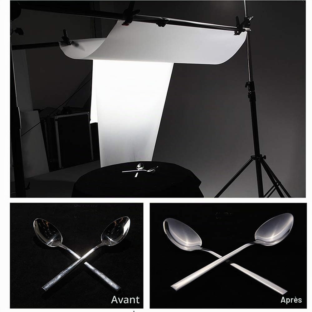 Lot de 6 Feuilles filtrantes de Film de Diffusion 40 x 50 cm pour lumière stroboscopique LED