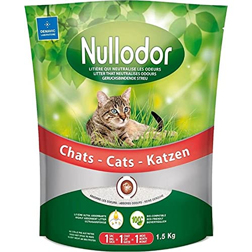 Nullodor Ultra Absorbent Odour Neutralising Litter 1.5 kg (Pack of 3)