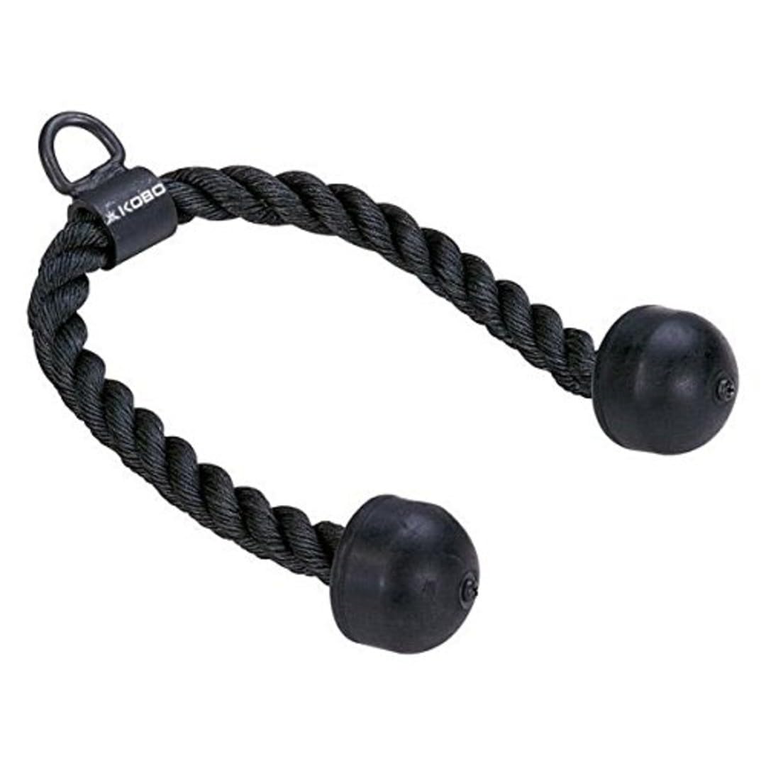 Kobo Tricep Rope for Gym : Tricep Rope Cable Attachment : Tricep Rope Cable Cross D Handle, Seated Row Grip, V Tricep Press Down Bar and Straight LAT Bar (Imported) (B015146KA8) Amazon Price History, Amazon Price Tracker