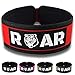 Roar® Cinturón Lumbar Gimnasio, Cinturon Gimnasio Hombre y Mujer, Cinturon Halterofilia, Powerlifting, Crossfit, Levantamiento Peso, Musculacion, Cinturon Gym Hombre, Cinturon Pesas (Rojo, XS)