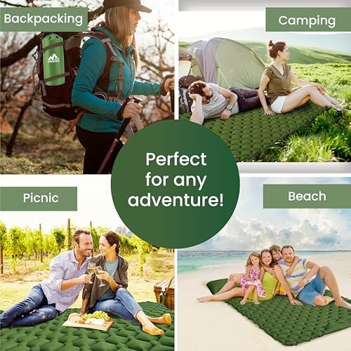 ROAMFREE Double Camping Pad Ultralight Self Inflating Sleeping Pad