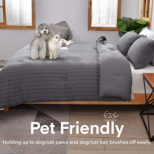 Avelom Seersucker Queen Comforter Set thumb #2