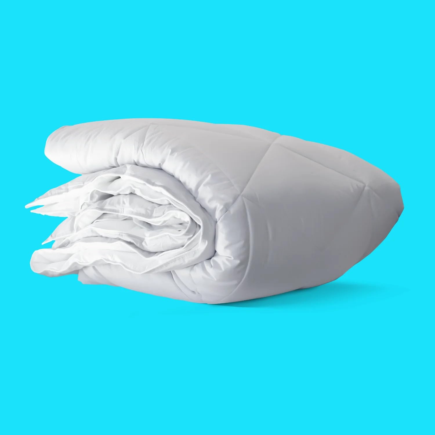 Pillow CubeThe Cubit Comforter - Bed Comforter, Duvet, Bedding, Cooling Comforter, Vegan Down Fill, White & Light Grey - King/Cal King