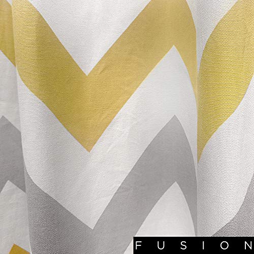 Fusion Chevron - Cojín Relleno de algodón, Color Terracota, algodón, Ocre, Curtains: 46