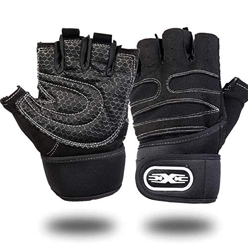 Life Diariesトレーニンググローブ 筋トレ ウェイトリフティング トレーニング ジム グローブ リストフラップ付き 二重保護/滑り止め/通気性 ベンチプレス ダンベルプレス サイクリング スポーツ 手首固定 M/L/XL男女兼用
