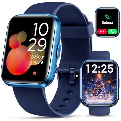 Smartwatch for Women/Men, Compatible with Android & iPhone, 1.8'' Fitness Tracker Watch with Alexa, Call & Notification Alerts, Heart Rate & Sleep Monitor, 120 Sports Modes, Waterproof Smart Watch