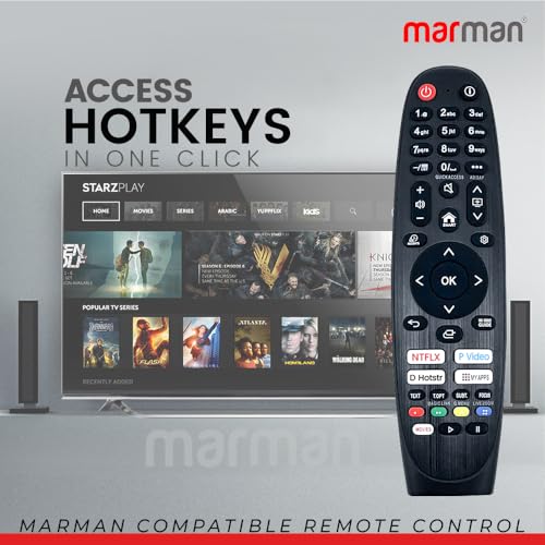 Image of marman Fit for Lg Smart Tv Magic Remote Control RM-L1818 Suitable for All Model MR600 MR650 MR18BA MR19BA MR19GA MR20GA MR21GA MR22GA MR23GA Without Voice Command and Pointer /Mouse