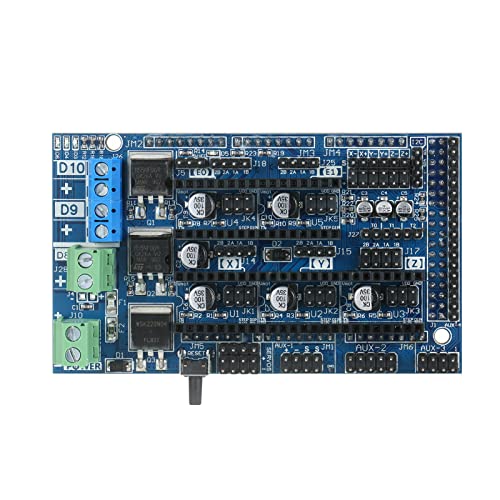 Ramps 1.6 Control Board Base on Ramps Precise Control Panel Board Expansion Mainboard with Heatsink for 3D Printer CNC M