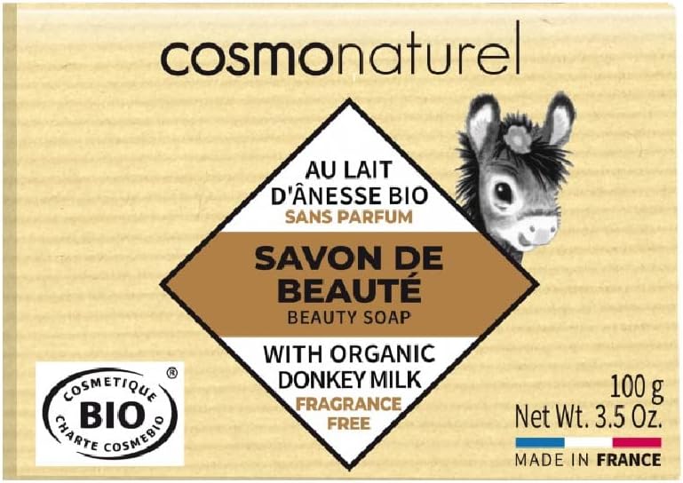 Savon Lait D'Anesse - Savon Bio De Beauté Sans Parfum - 100 Gr