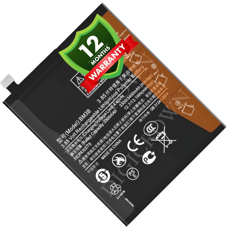 Image of Original BM3B Battery Compatible for Xiaomi Mi Mix 2S (M1803D5XA) - (3400mAh) - 1 Year Warranty