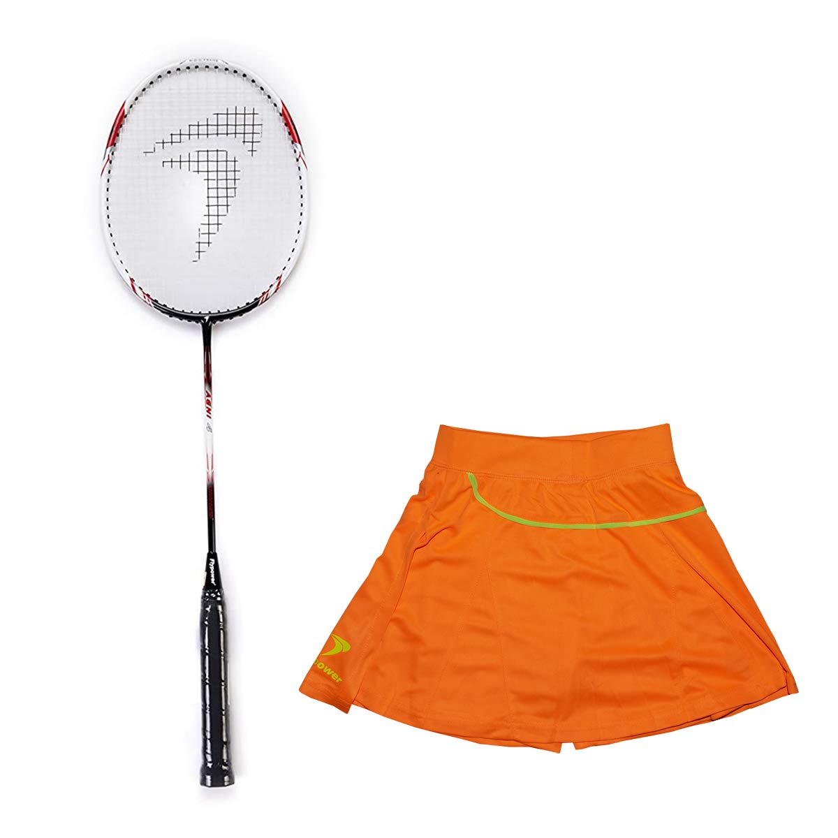 FLYPOWER BADMINTON RACKET AGNI 4 WITH SKIRT UTARI ORANGE SIZE S-picture-22