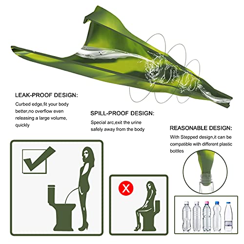 Image of Female Urinal, Reusable Silicone Foolproof Women Pee Funnel Allows Women to Pee Standing Up,Women's Urinal is The Perfect Companion for Indoor Use