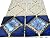 Tenedos Terra Blue Diamond Square Glossy Porcelain Mosaic Tile on 6x12 Mesh – Pool, Bathroom, Kitchen Backsplash, Shower & Accent Wall (Box of 10 Pieces)