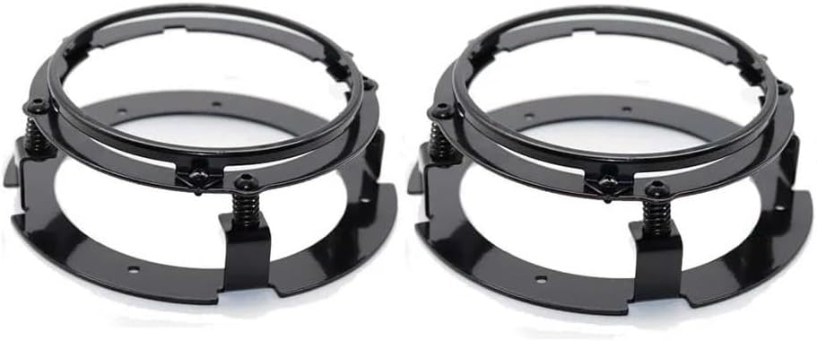 Motorcycle Headlights 2 Pcs 5 3/4" Motorcycle Headlamp 5.75 Inch LED Headlight For Triumph For Rocket Iii 3 For Speed Triple For Street Triple For Thunde Spotlight Lamp(Headlight bracket)