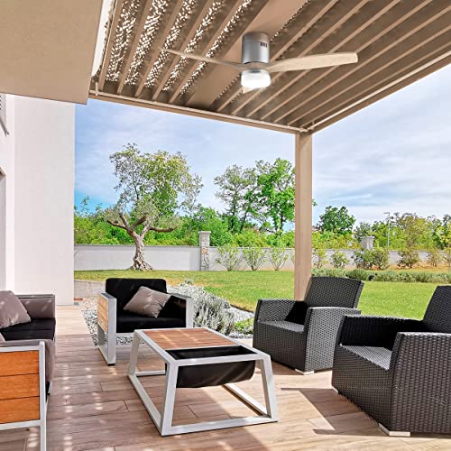 Cecotec Deckenventilator mit Licht und WiFi EnergySilence Aero 5600. 40 W, 52 Zoll mit 3 Flügeln, Fernbedienung, Schutz IP44… – Ansicht 3