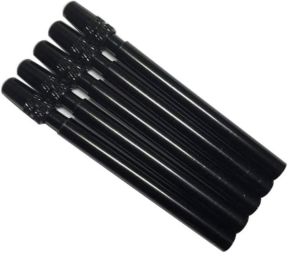 5Set Presta Valve Extension Black Bicycle Wheel Aluminium Valve Extender 70 mm