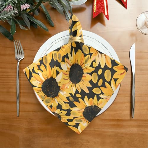 Servilletas de tela florales multicolor pack de 6 miniatura 3