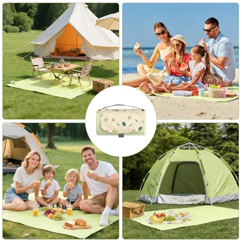 DUTIFUL Picknickdecke 150x210cm Picknickdecke Wasserdicht Ultraleicht Kompakt Picknickdecken Outdoor Decke für Picknick Camping Strand Wandern