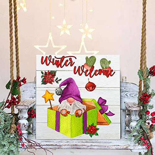 Panneau en bois Welcome pour décorer un mur vide sans effort à Noël 30cm